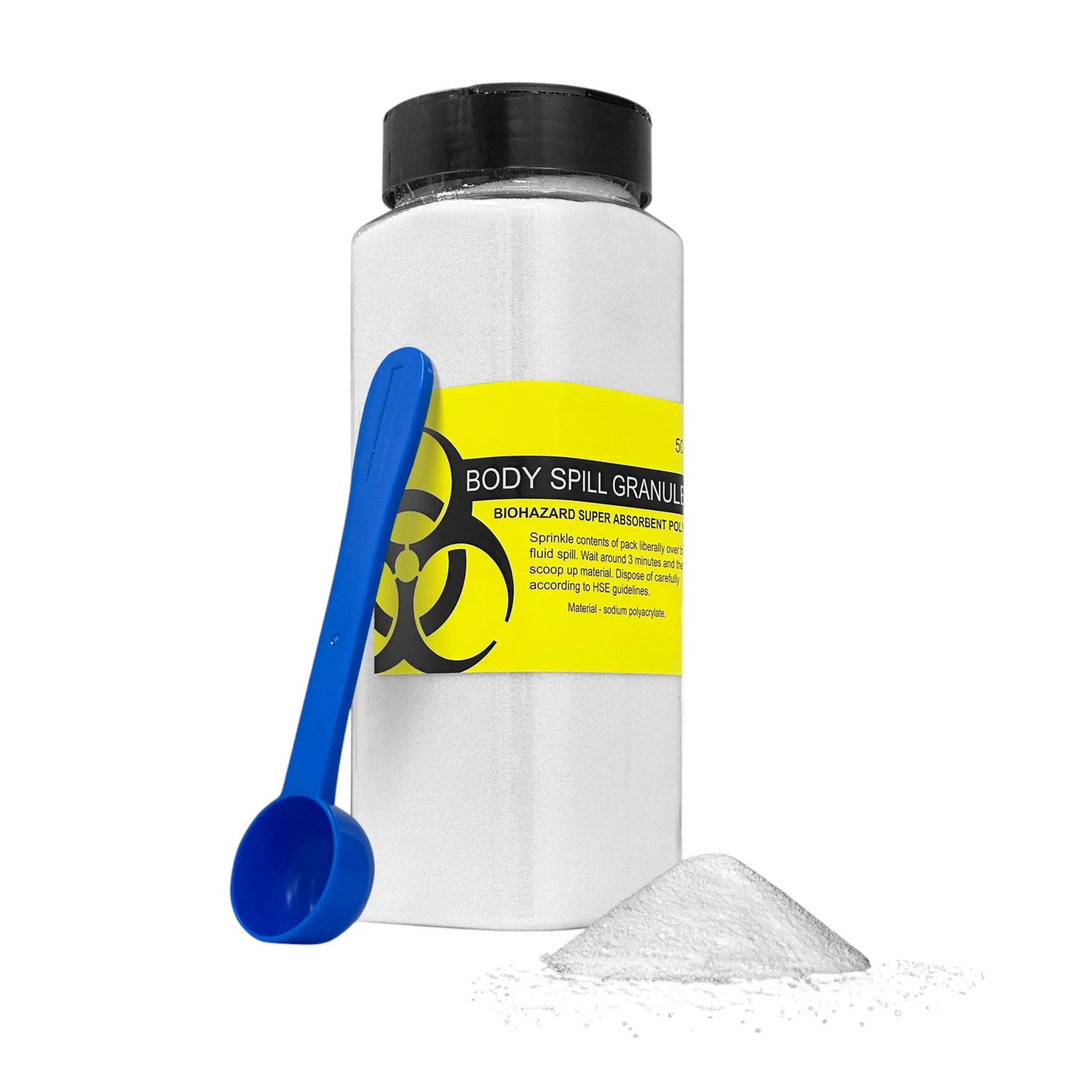 Qualicare Liquid Solidifier - Spill / Absorbent Granules Powder 10g / 100g / 500g - Image 4