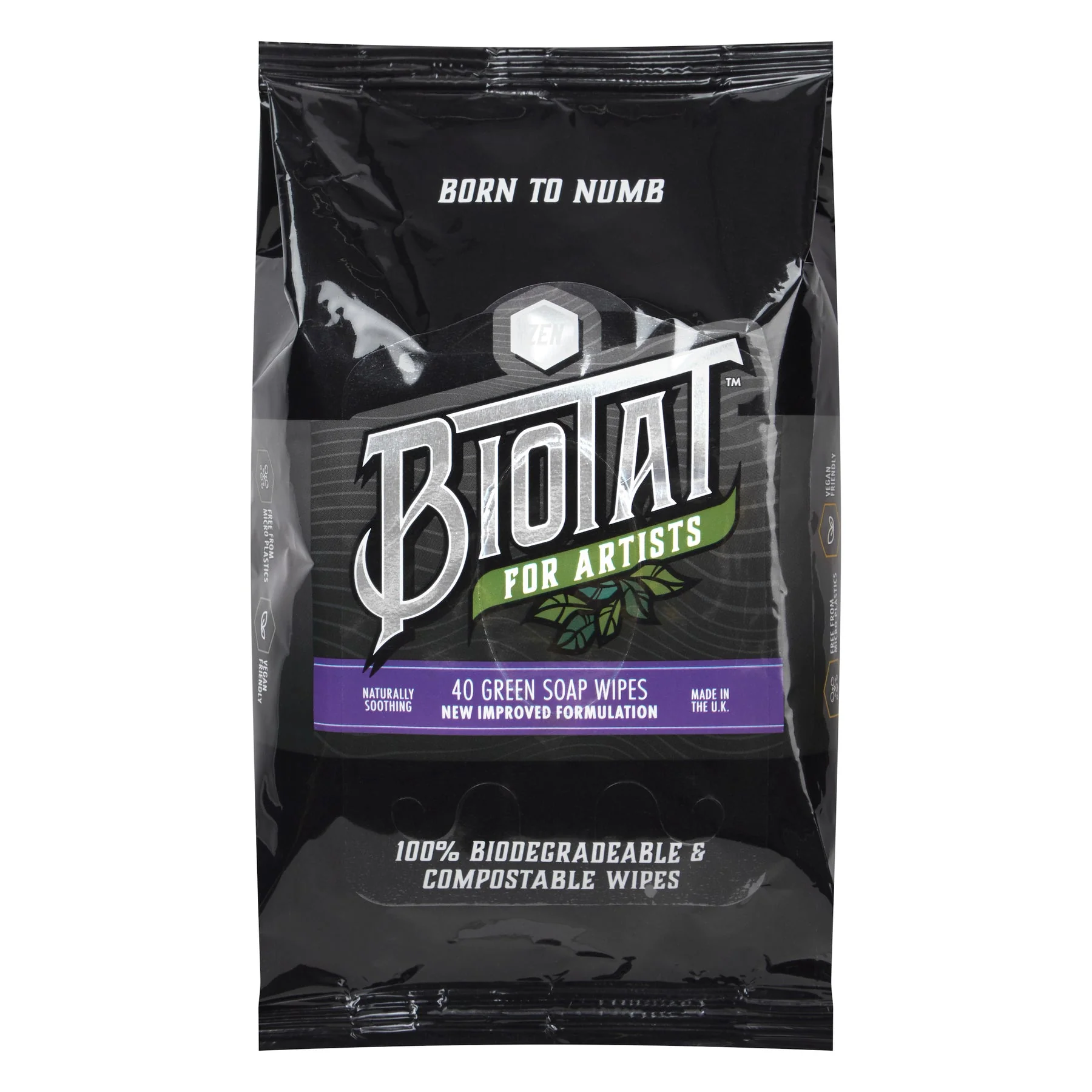 Biotat Numbing Green Soap Wipes (Standard & Zen) - Image 4