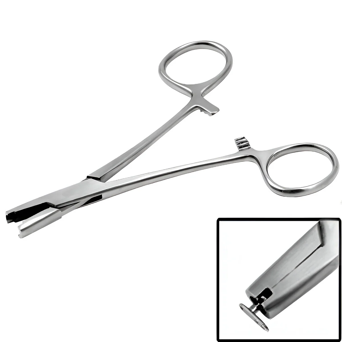 Dermal Anchor and Skin Diver Forceps (Holds Disk)