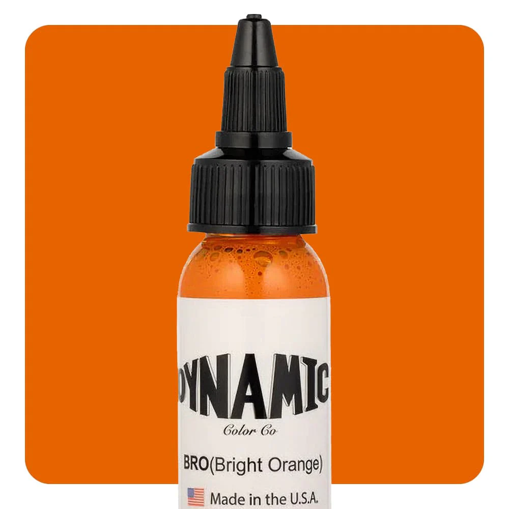 Dynamic Color Bright Orange (BR0) Tattoo Ink 30ml (1oz)