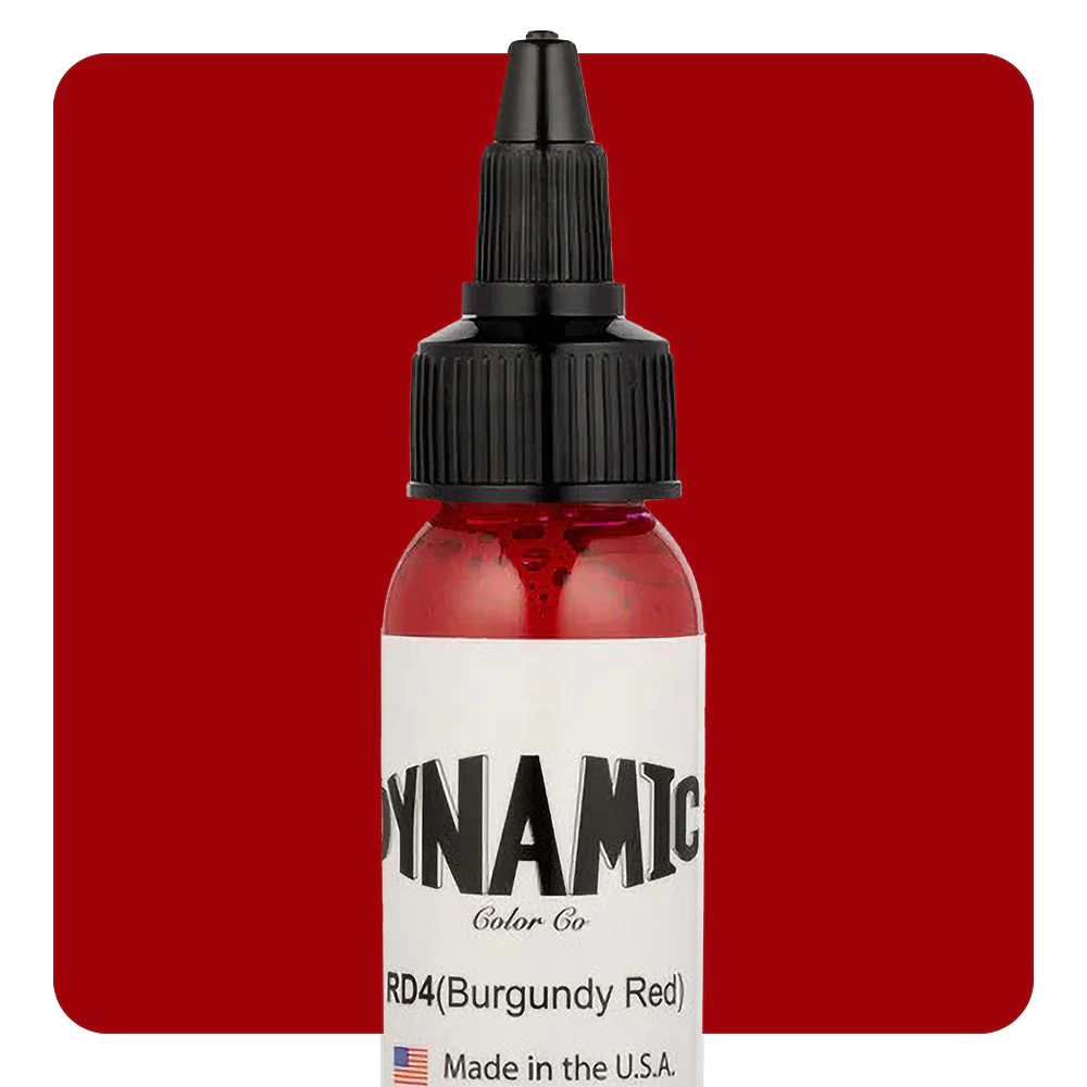Dynamic Color Burgundy Red (RD4) Tattoo Ink 30ml (1oz)
