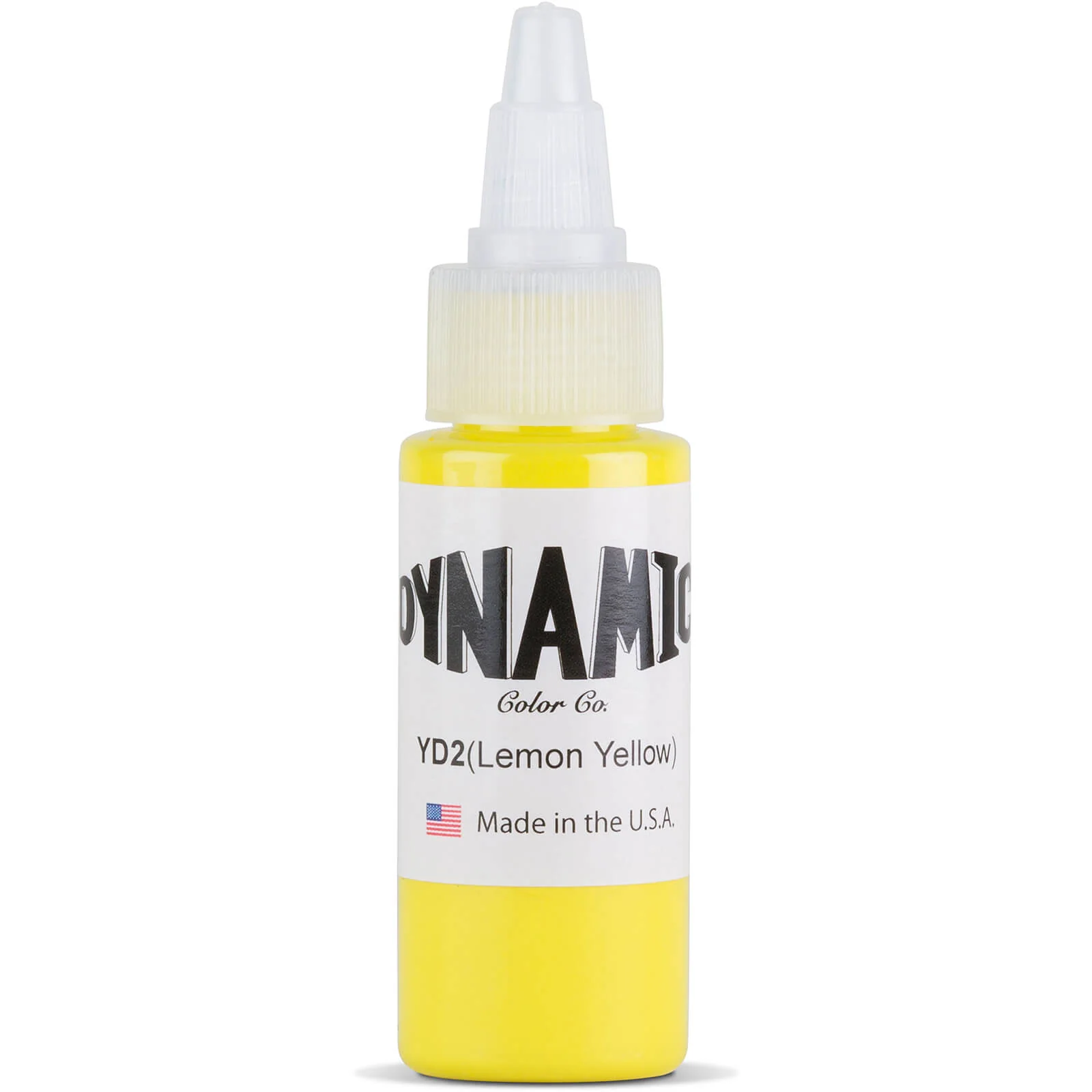 Dynamic Color Lemon Yellow (YD2) Tattoo Ink 30ml (1oz) - Image 2
