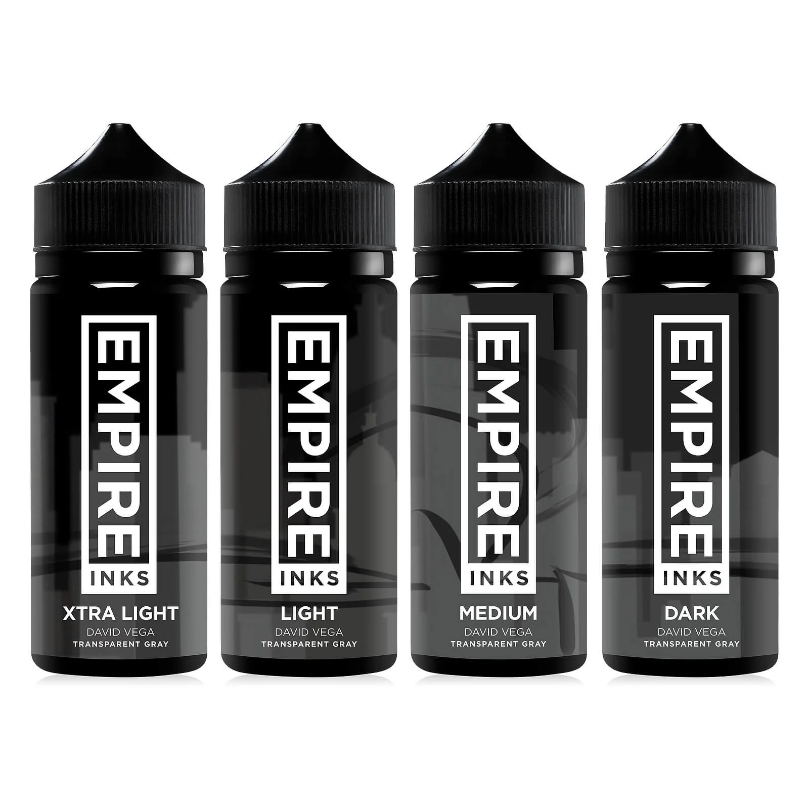 Empire Ink Signature Series David Vega Transparent Gray Set 120ml (4oz) - Image 2