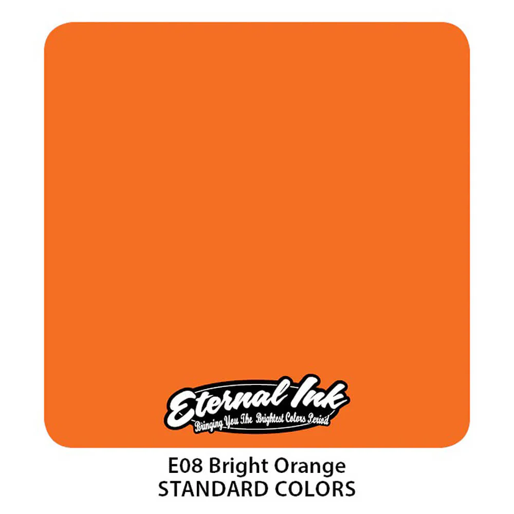 Eternal Ink Bright Orange Tattoo Ink 30ml (1oz) - Image 2