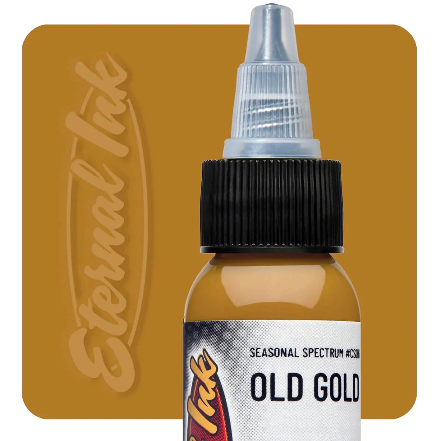 Eternal Ink Chukes Seasonal Spectrum Old Gold Tattoo Ink 30ml (1oz)