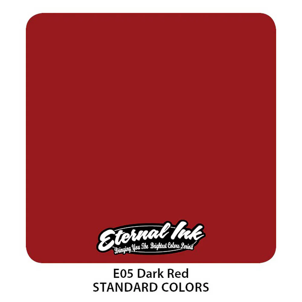 Eternal Ink Dark Red Tattoo Ink 30ml (1oz) - Image 2