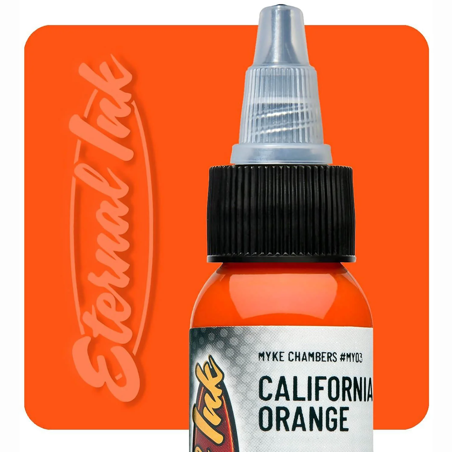 Eternal Ink Myke Chambers California Orange Tattoo Ink 30ml (1oz)
