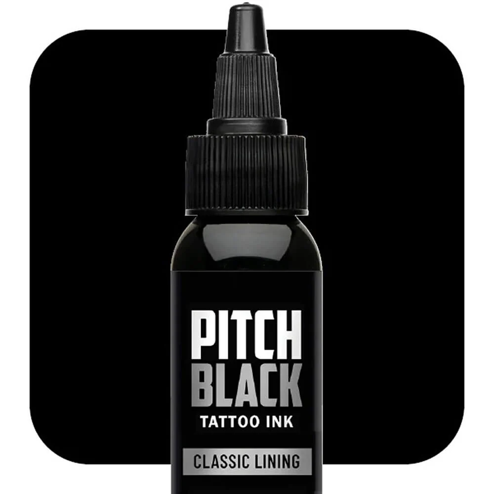 Eternal Ink Pitch Black Classic Lining Tattoo Ink (Various Sizes)