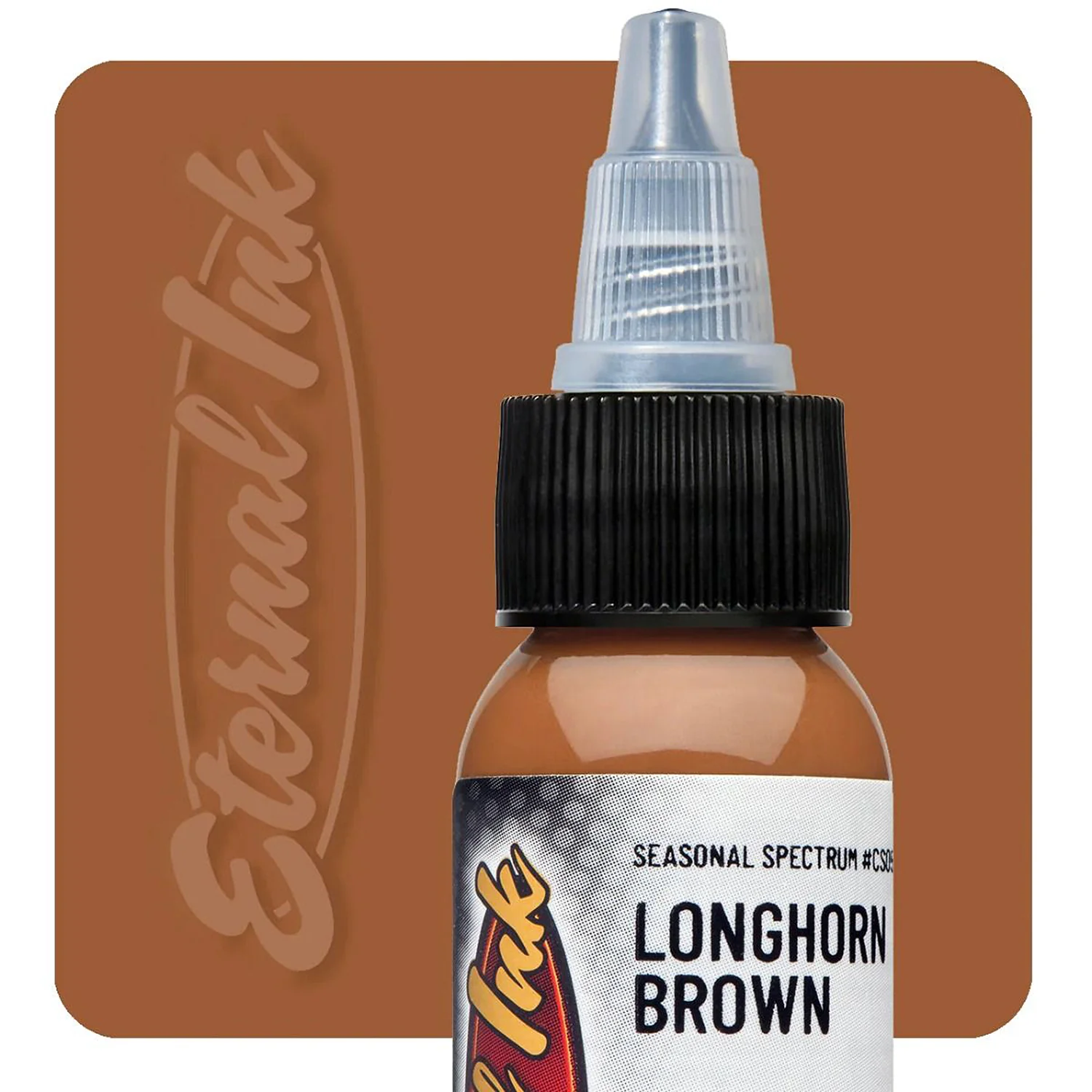 Eternal Ink Chukes Seasonal Spectrum Longhorn Brown Tattoo Ink 30ml (1oz)