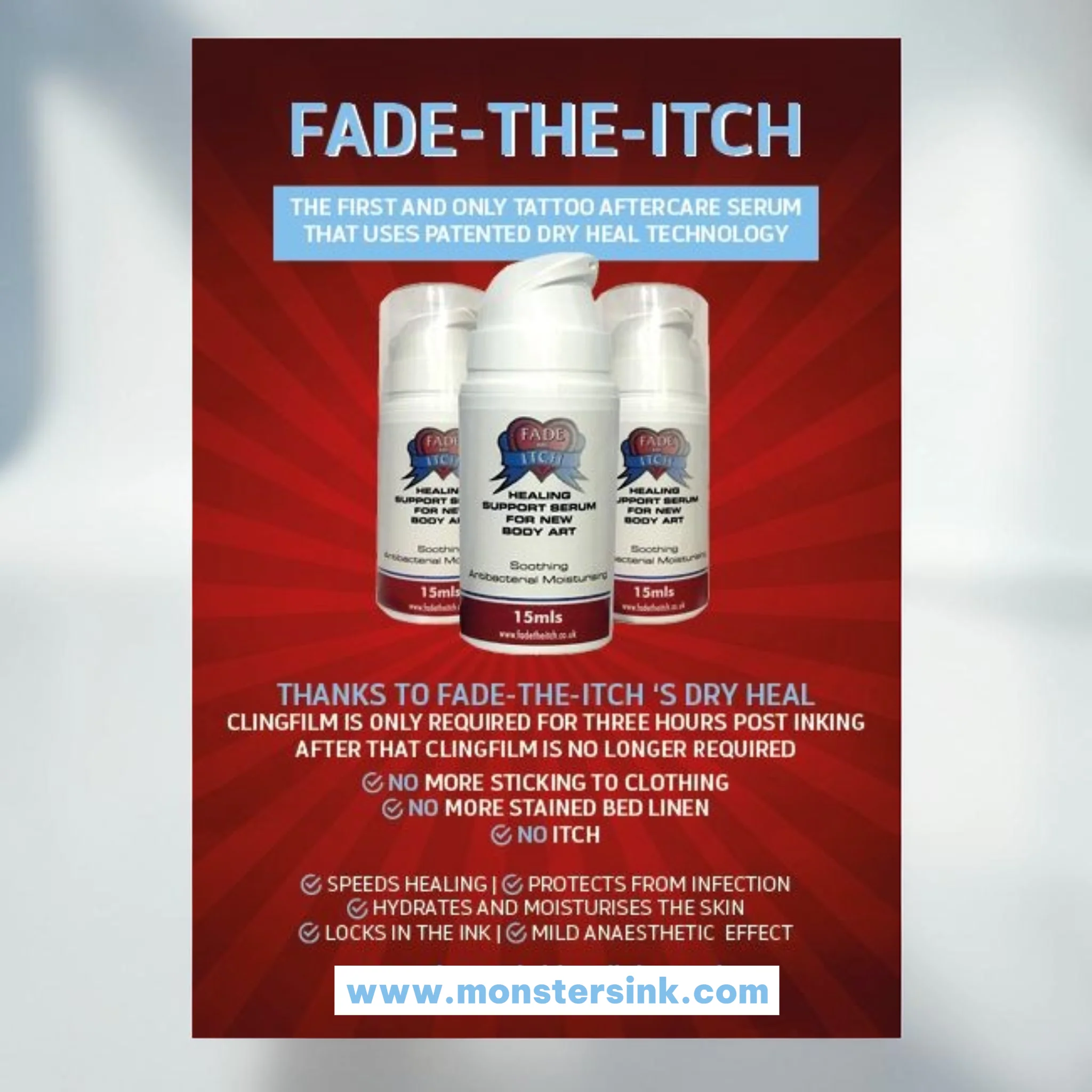 Fade The Itch Tattoo Aftercare 15ml & 50ml - Image 3