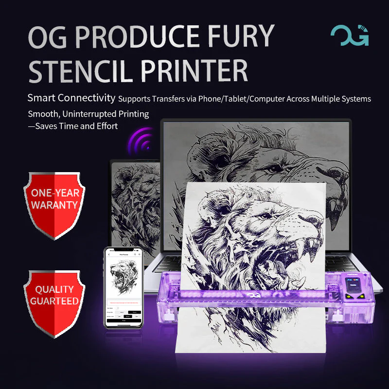 FURY Wireless Tattoo Transfer Stencil Printer - Image 7