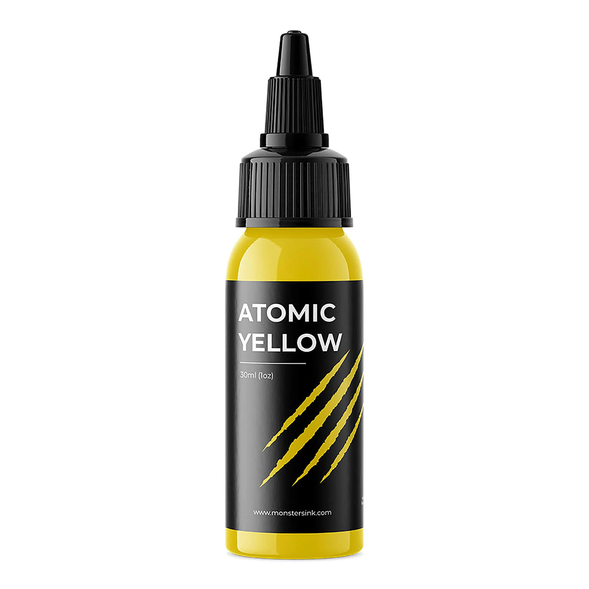 Monsters Ink Atomic Yellow Tattoo Ink 30ml (1oz) - Image 3