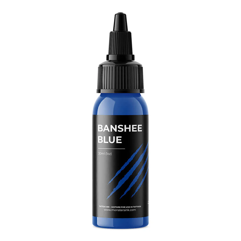 Monsters Ink Banshee Blue Tattoo Ink 30ml (1oz) - Image 3