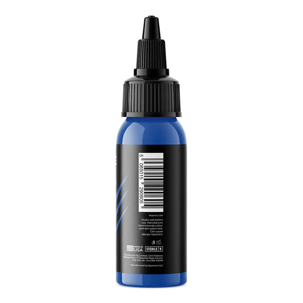 Monsters Ink Banshee Blue Tattoo Ink 30ml (1oz) - Image 7