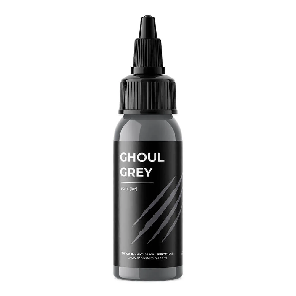 Monsters Ink Ghoul Grey Tattoo Ink 30ml (1oz) - Image 3