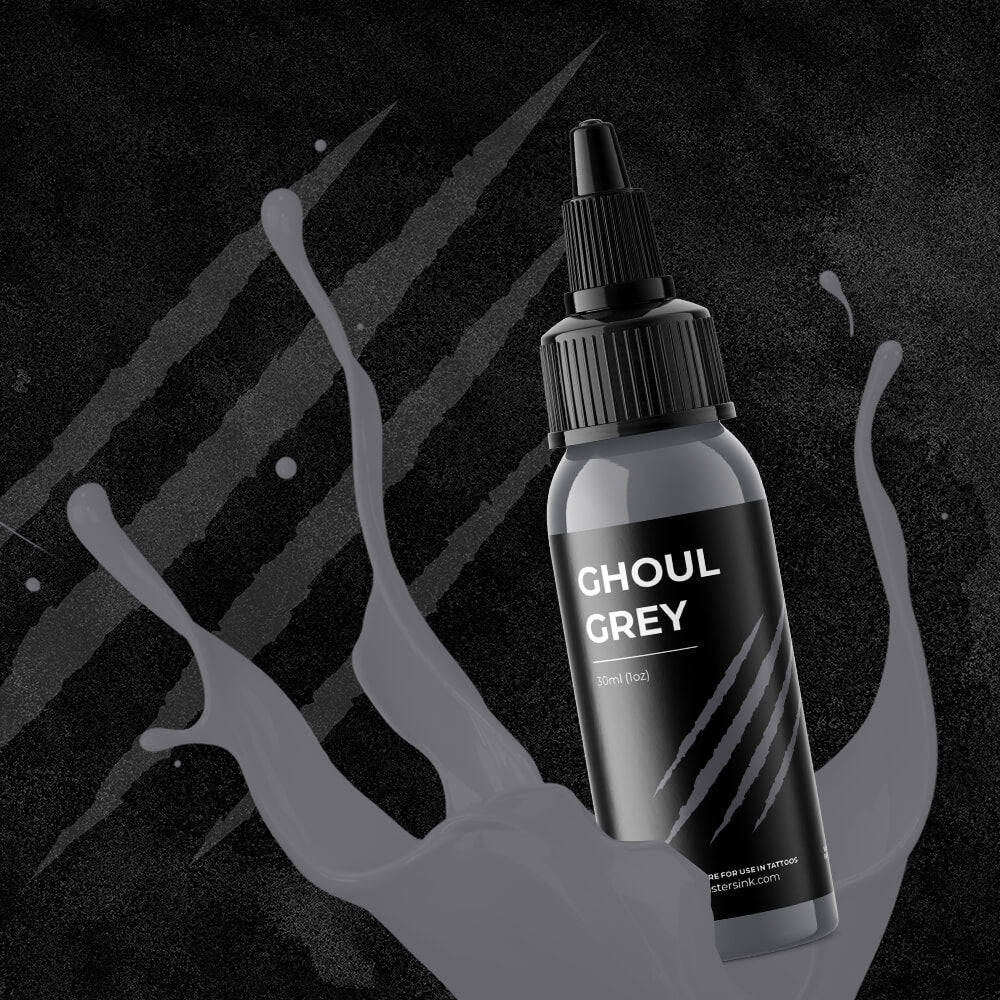 Monsters Ink Ghoul Grey Tattoo Ink 30ml (1oz) - Image 4