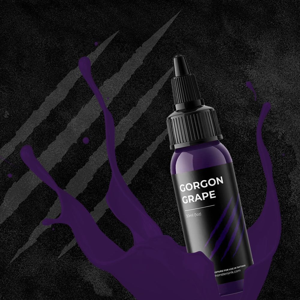 Monsters Ink Gorgon Grape Tattoo Ink 30ml (1oz) - Image 4
