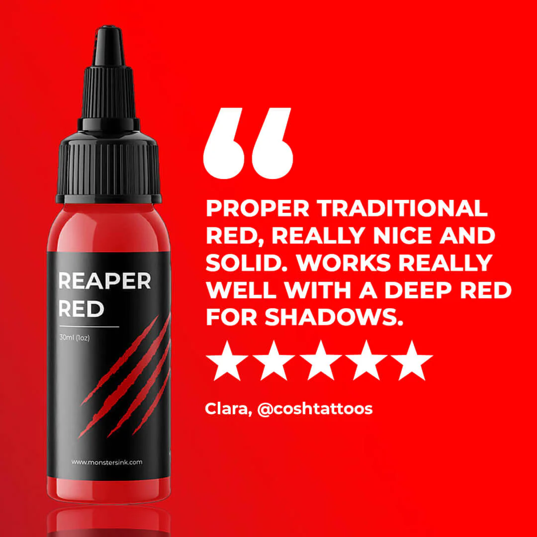 Monsters Ink Reaper Red Tattoo Ink 30ml (1oz) - Image 5