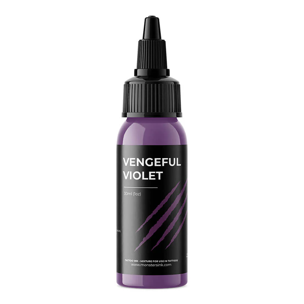 Monsters Ink Vengeful Violet Tattoo Ink 30ml (1oz) - Image 3