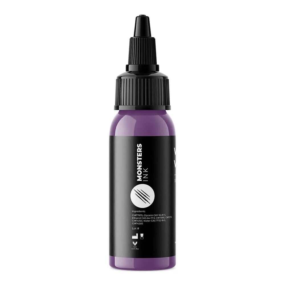 Monsters Ink Vengeful Violet Tattoo Ink 30ml (1oz) - Image 6