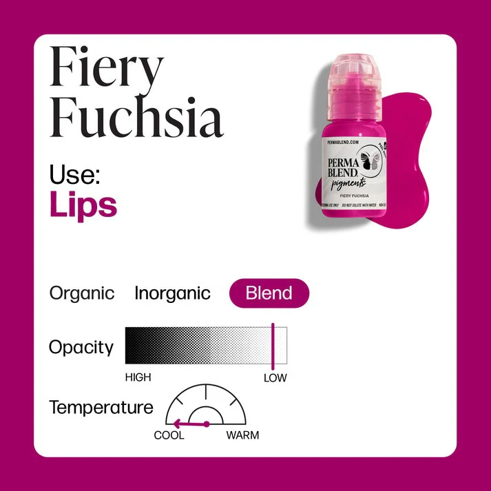 Perma Blend Lip Pigment 15ml Fiery Fuchsia - Image 3