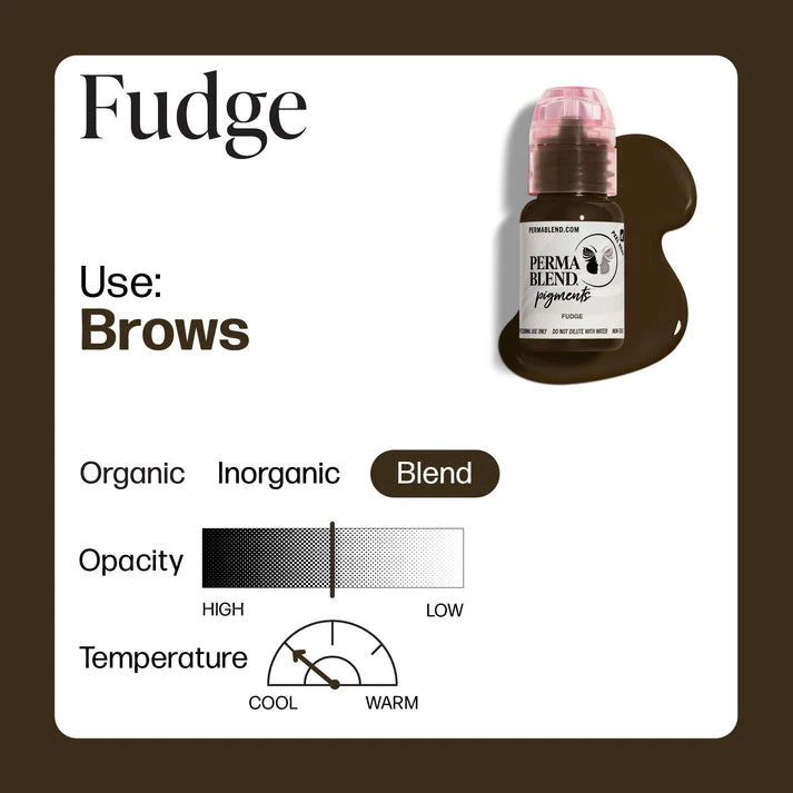 Perma Blend Brow Pigment 15ml Fudge - Image 3