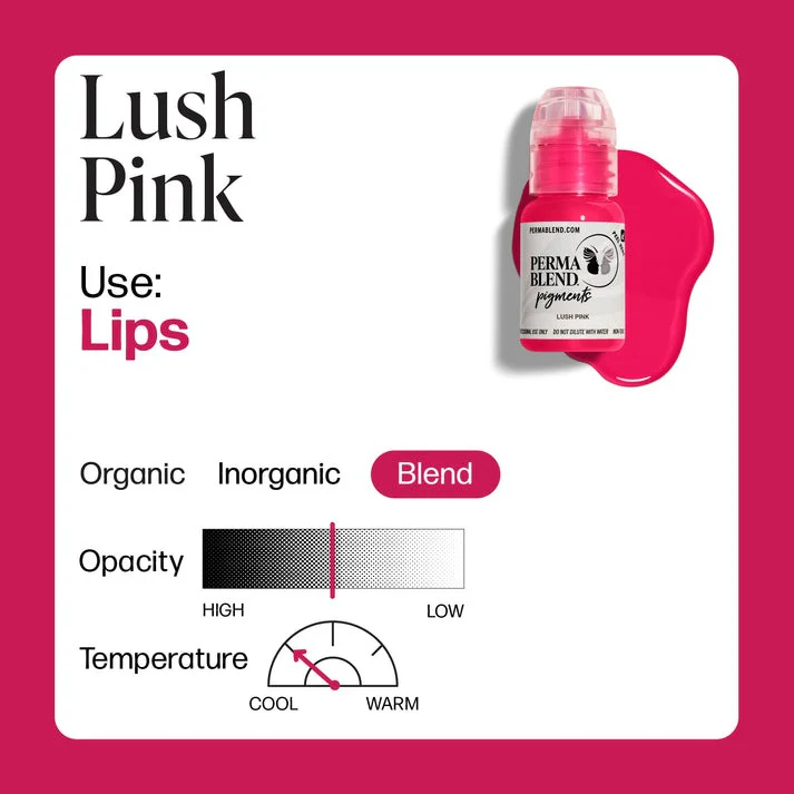 Perma Blend Lip Pigment 15ml Lush Pink - Image 2
