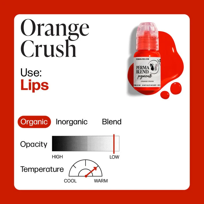 Perma Blend Lip Pigment 15ml Orange Crush - Image 3