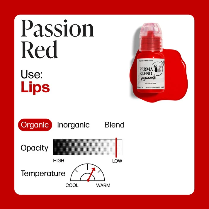 Perma Blend Lip Pigment 15ml Passion Red - Image 3