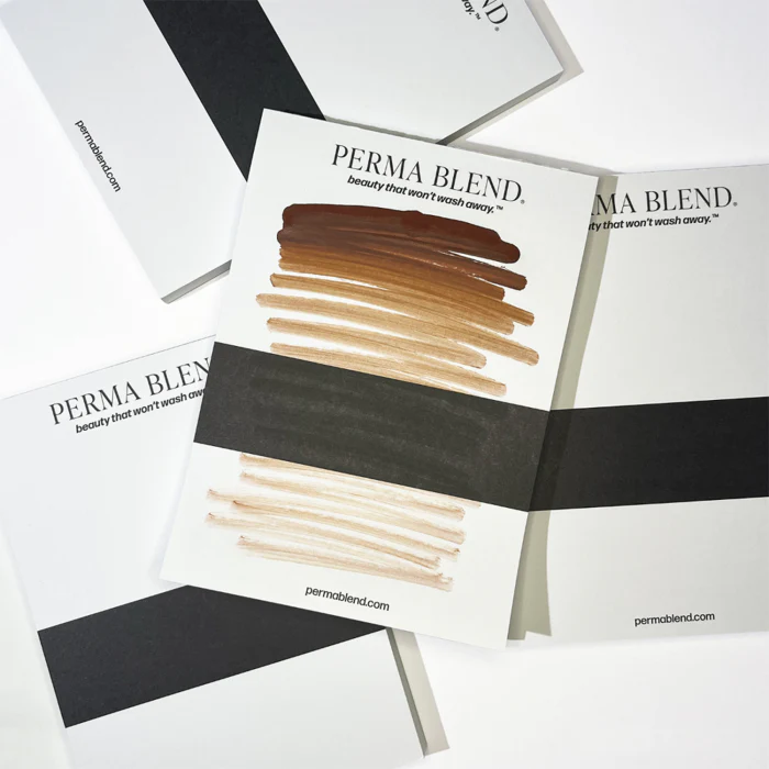 PMU Pigment Drawdown Pad – 100 Sheets | White or Skin Tone Gradient - Image 2