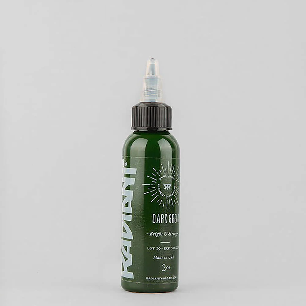 Radiant Color Dark Green Tattoo Ink 30ml (1oz)