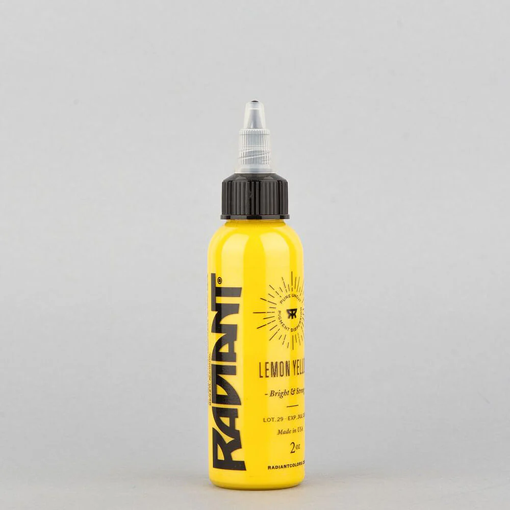 Radiant Color Lemon Yellow Tattoo Ink 30ml (1oz)