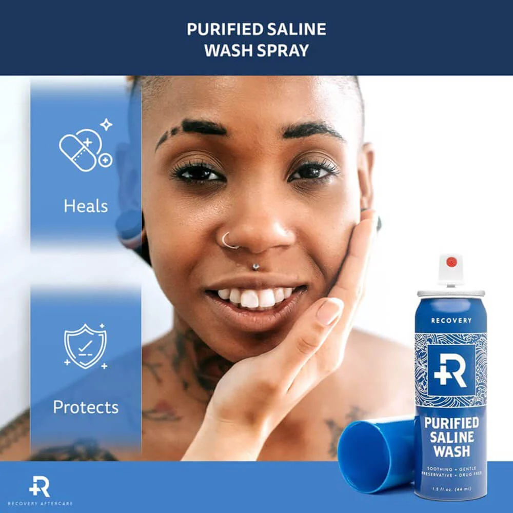 Recovery Purified Saline Wash Solution Spray (Various Sizes) - Image 3