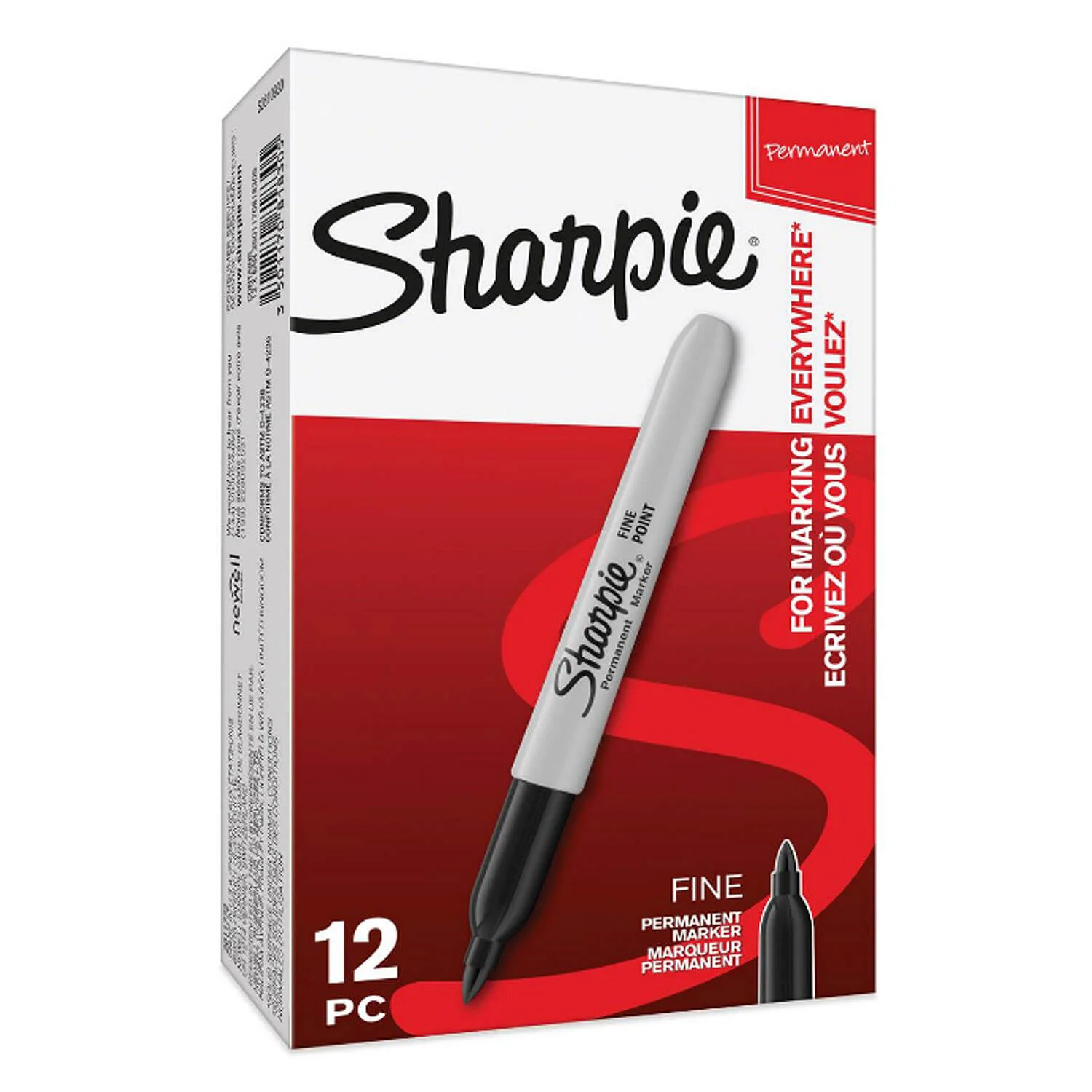 Sharpie Black Permanent Marker (Various Size Packs) - Image 5