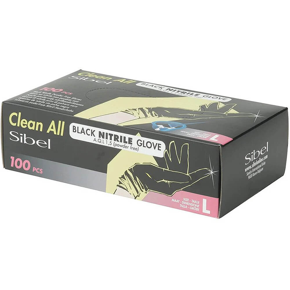 Sibel Black Nitrile Gloves (Pack Of 100) - Image 3