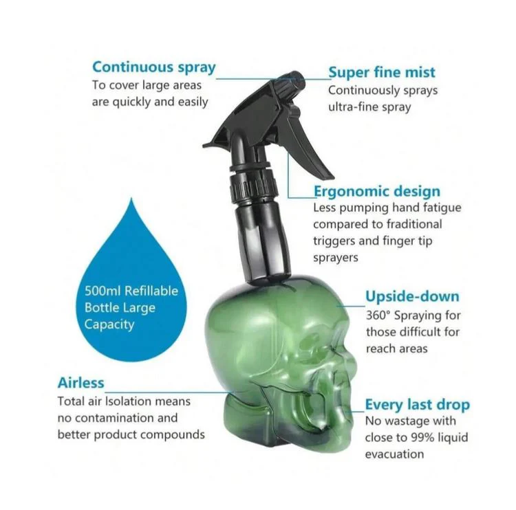 Skull Spray Bottle 500ml (Various Colours) - Image 4