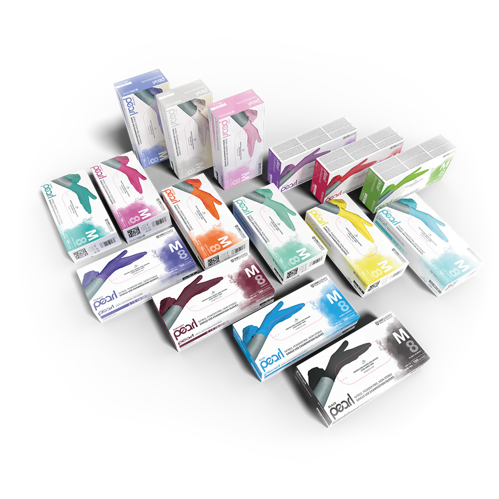 Unigloves Violet Pearl Nitrile Gloves (Case of 10) - Image 8