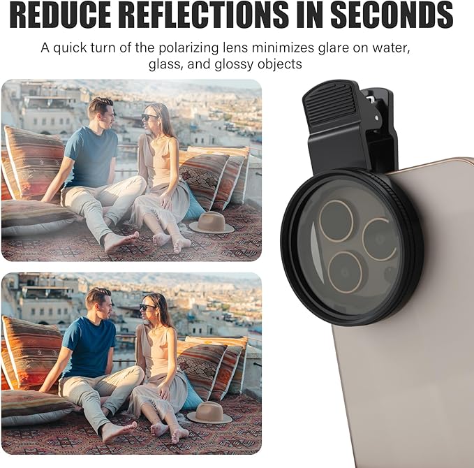 Universal ND Clip-On Focus Lens with CPL Filter - Image 7
