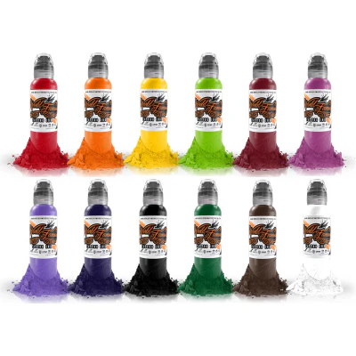 World Famous Complete Set #1 of 12 Primary Colour Set 30ml (1oz)
