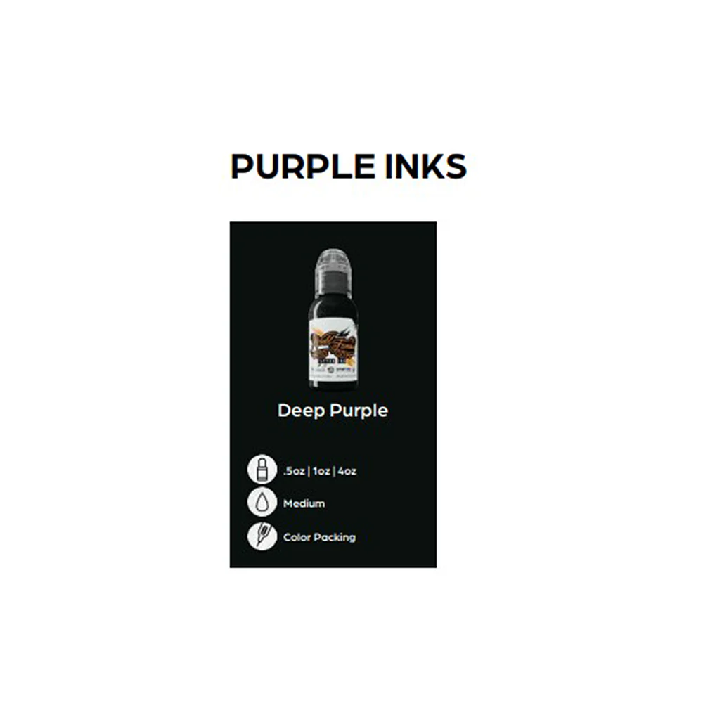 World Famous Panama Purple Tattoo Ink 30ml (1oz) - Image 3