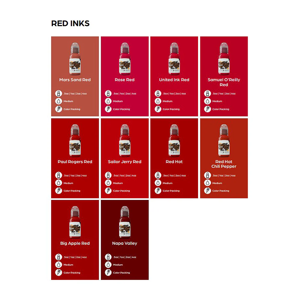 World Famous Ink Rose Red 30ml - Image 2
